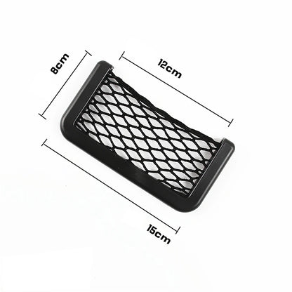 1pcs/2pcs Car Organizer Storage Bag Auto Paste Net Pocket Phone Holder Car Accessories 20*8CM 8*15CM Universal