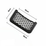 1pcs/2pcs Car Organizer Storage Bag Auto Paste Net Pocket Phone Holder Car Accessories 20*8CM 8*15CM Universal