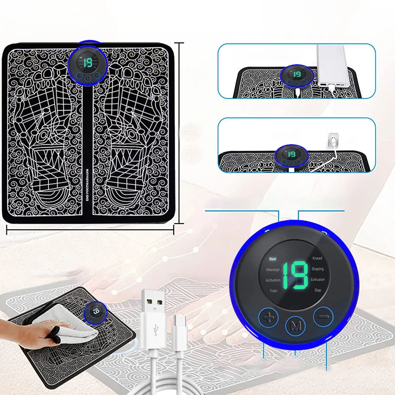 Foot Massager Electronic Massage Pen Neck and Shoulder Massage Three Piece Set Whole Body Relaxation Set Arm Leg and Back Massage