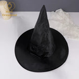 1Pc Halloween Black Witches Hat Cap Hanging Witches Hats Costume Accessory For Halloween Party Cosplay Favor Role Play