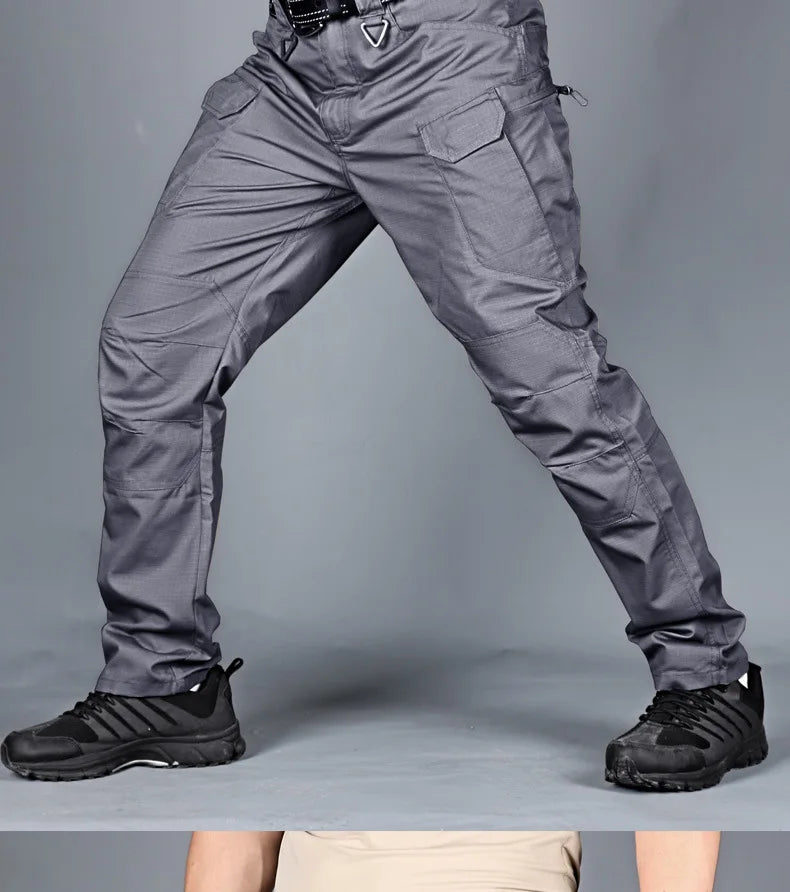 Tactical Cargo Pants Men Combat Outdoor Hiking Work Joggers Lightweight Trousers Male Elasticity Multiple Pockets Resistant Pant
