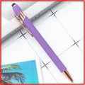 50pcs Light Metal Ballpoint Pen Touch Screen Pen Office School Advertising Pen Custom Logo Text Engraving Laser Engraving