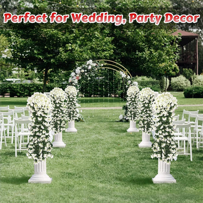 Artificial Flower Silk Violet Wall Hanging Wedding Scene Decor Home Potting Outdoor Garden Party Festival parts diy gift Hotsale