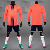 Adult Kid Soccer Jersey Customize Long Sleeved Football Uniform Shirt Futsal Sportswear Training Tracksuit Sports Clothes Outfit
