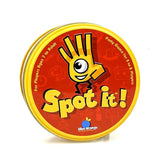 Juego de cartas Spot It Dobble Juego Pokemon Pikachu con caja de metal One Piece Doraemon Friends Party Jr Hip Juego de mesa para niños Regalos