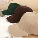 Solid Color Baseball Caps for Women Men Summer Sun Hats Adjustable Snapback Hats Unisex Street Hip Hop Hat Sun Visor Caps