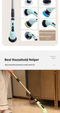9-in-1 Multifunctional Wireless Electric Cleaning Brush Household Kitchen Bathroom Brush USB Handheld Rotating Cleaning Tools