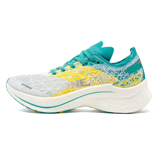 ONEMIX 2025 Marathon Carbon Plate Running Shoes Shock Absorption Ultralight Sports Rebound Technology Outdoor Men's Sneakers