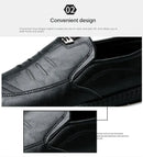 Men Leather Shoes Breathable Business Summer Slip on Loafers Man Casual Black Flats Driving Walking Shoes Moccasins