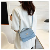 PU Versatile and Fashionable Portable Small Square Bag Single Shoulder Crossbody Bag Luxury Designer Handbag Women's Bags