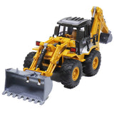 2 in 1 Toys for Boys Alloy Tractor Kids Excavator Bulldozer Miniature Truck Model Diecast Engineering Vehicle Children Gifts