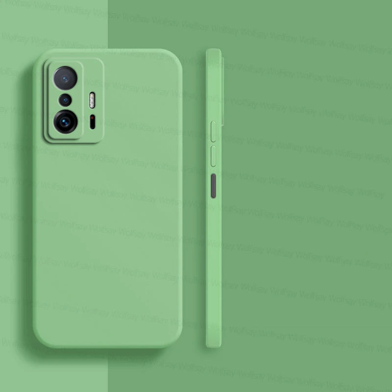 For Xiaomi 11T Pro Case Xiaomi 11T 12T 13T Pro 5G Cover Shockproof Luxury Liquid Silicone TPU Phone Back Cover Xiaomi 11T Pro