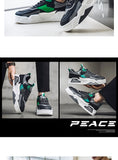 2024 Autumn New Casual Sports Shoes Men's Leather Low-Top Fashion Trend Easy-Match Running Shoes Men's Skateboard Shoes Suitable for Outdoor Sports