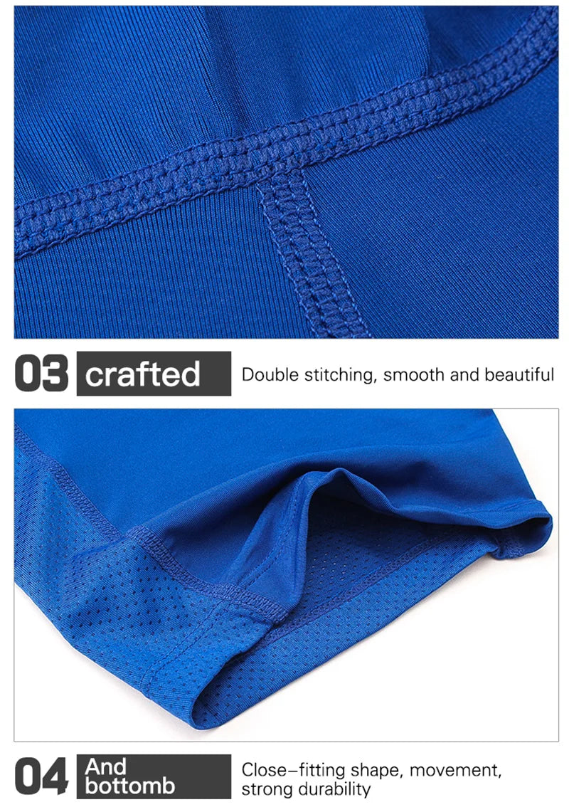 Men's Sports Fitness Shorts Gym Training Quick-Drying Compression Leggings Cycling Shorts Basketball Running Short Workout Tight