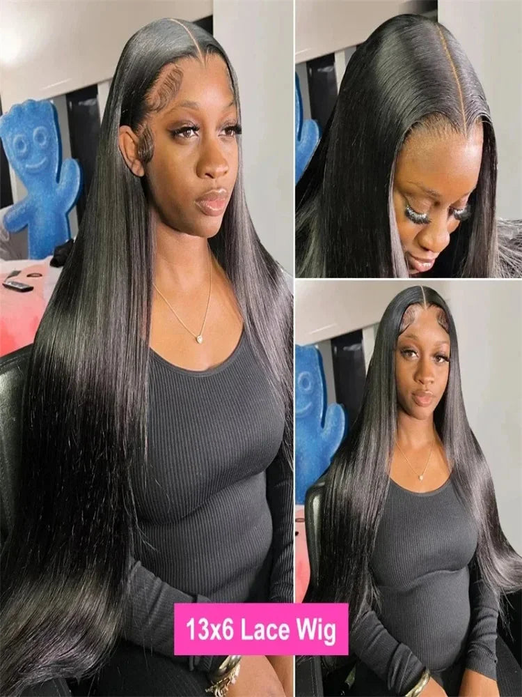 Peruca lace frontal ready to wear cabelo humano liso HD - pronto a usar