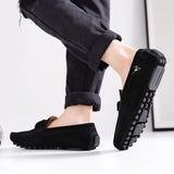 British Style Fashionable Red High-End Banquet Dress Shoes Men's Commuting Driving Work Loafer for Men's Anti-Slip Shoes