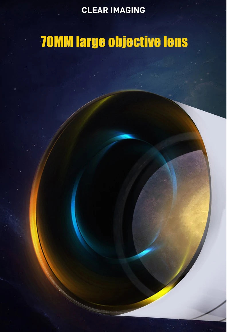 Telescopio astronómico profesional BORWOLF 40070 de alta definición 333X para ver la luna y las estrellas. Monocular para observación de aves.