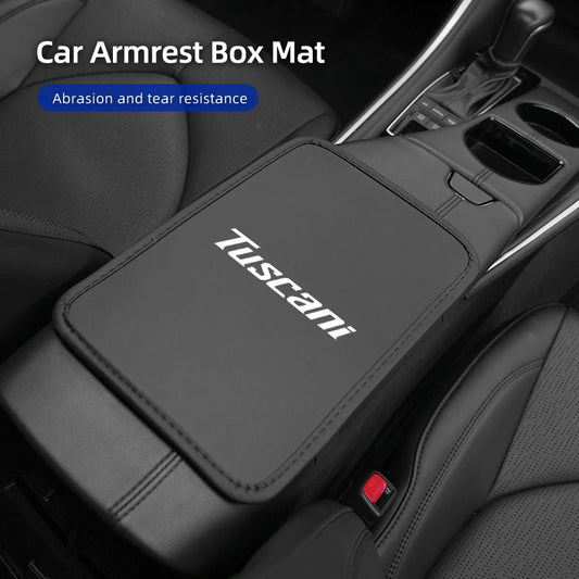 Car Armrest Mat Arm Rest Protection Cushion Interior Accessories For Hyundai Genesis Elantra Grand Santa Fe Palisade Equus