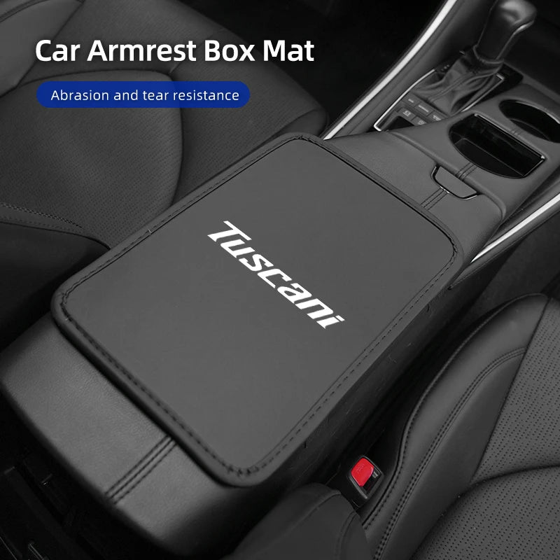 Car Armrest Mat Arm Rest Protection Cushion Interior Accessories For Hyundai Genesis Elantra Grand Santa Fe Palisade Equus