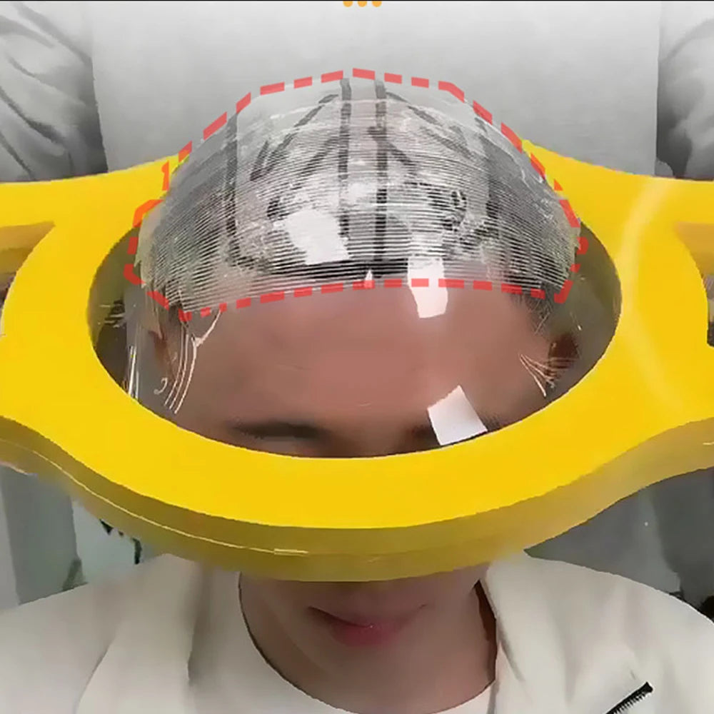 Acrílico cabeça modelo para fazer topper específico e toupee peruca cap para substituição do cabelo sistema