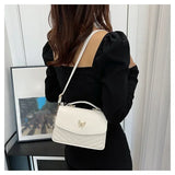 PU Versatile and Fashionable Portable Small Square Bag Single Shoulder Crossbody Bag Luxury Designer Handbag Women's Bags