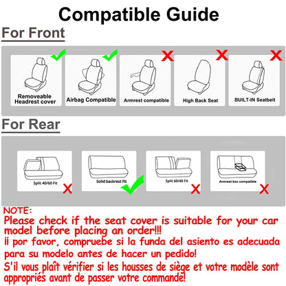 AUTO PLUS  Car Seat Covers Universal Size Fit For Most Car Suv Truck Van Car Accessories Interior Seat Covers For Car Full Set