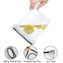 3pcs/set 2.5L/4L Grain Sealed Moisture-proof and Insect Proof Bucket Food Dispenser Kitchen Transparent Storage Box Label