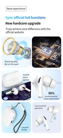 2024 NEW Air Pro True Wireless Bluetooth Earphones Headphones HiFi Sound Low Latency Noise Reduction Earbuds for IPhone Android