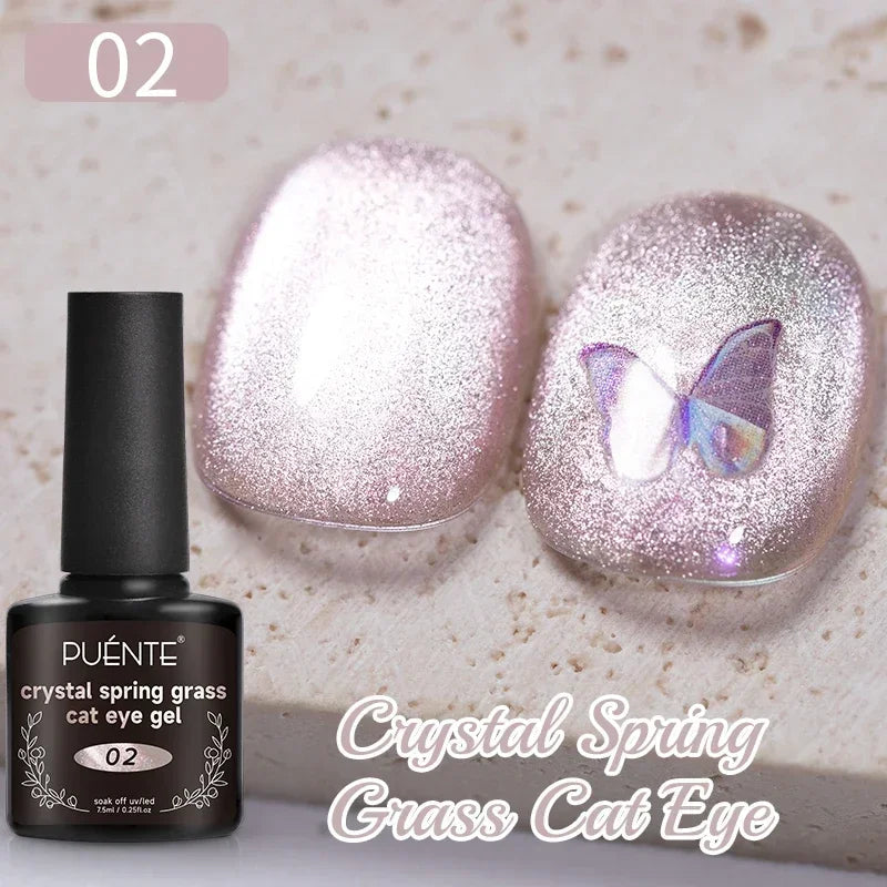 7.5ML Super Shiny Ruby Red Cat Magnetic Gel Nail Polish Wine Red Cat Eye Gel Soak Off Semi-Permanent Nail Varnish For Manicure