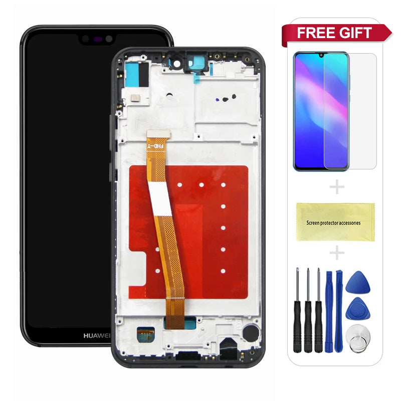 5.84" For Huawei P20 Lite LCD Display Touch Screen Digitizer For Huawei Nova 3e LCD ANE-LX1 ANE-LX2 Display with frame Replaceme