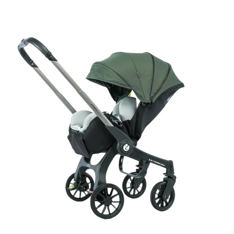 EU STOCK 4in1 baby stroller two-way Multifunctional newborn baby stroller 3in1 Foldable Basket type seat Lightweight Travel Pram