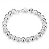 925 Sterling Silver Chain Bracelets for Men Women Braided Rope Male Fashion Jewelry High Quality New 4mm 