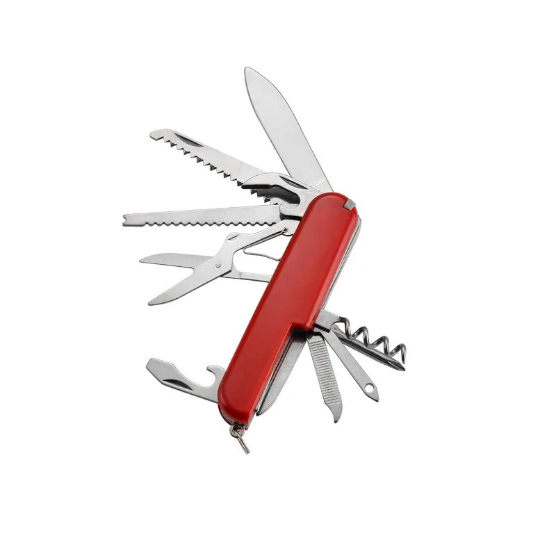 Swiss Army Knife Multi-functional Outdoor Portable Self-defense Folding Knife Tool Pliers Mini Knife Set