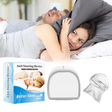 Anti-Snore Tongue Retaining Device Reusable Anti Snoring Mouthpiece Braces Snoring Stopper n Women Night's Sleep