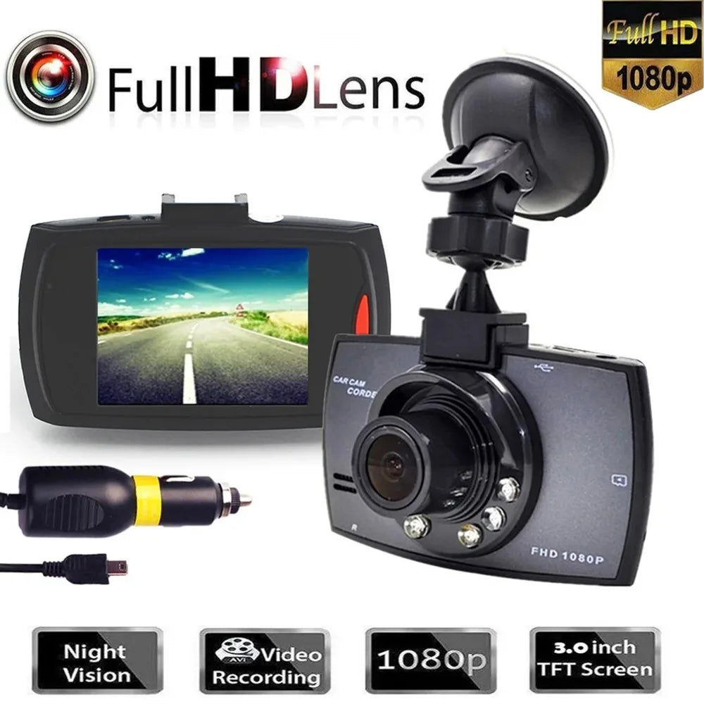 XUSHIDZ 1080P Dash Camera Car Camera Night Vision Vehicle Video Recorder Dashcam DVR Loop Recording Q02 High Cost-Effective