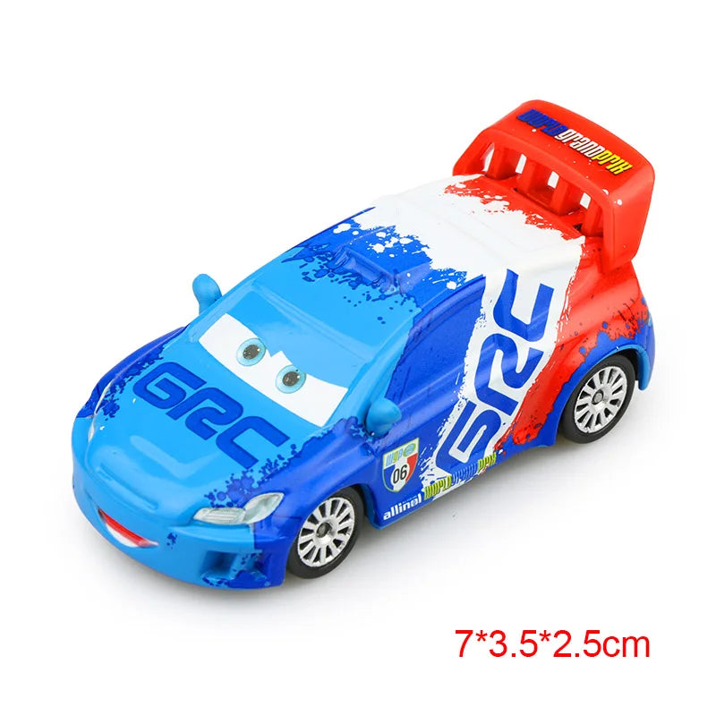 Disney Pixar Cars 3 2 Metal Diecast Car Toy Lightning McQueen Queen of England Fritter Miss For Kids Boy Birthday Toy Car Gifts