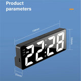 Latest Digital LED Alarm Clock for Bedroom with Temperature Display, Adjustable Brightness, and 12/24 Hour Format