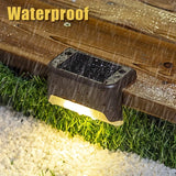 16 PCs Solar Outdoor Deck Lights Commercial Street LED Step Lights suitable for balconies terraces stairs fences lanes paths