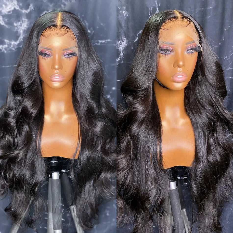 30 40 Inch 13x4 13x6 HD Body Wave Lace Front Wigs Pre-Plucked Loose Wave Lace Frontal Wig Water Wave Human Hair Wigs for Women