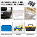 100-600 clavos de soldadura para reparación de plástico de automóviles, reparación de parachoques de coche, clavos ondulados precortados, máquina de soldadura con grapadora caliente. 