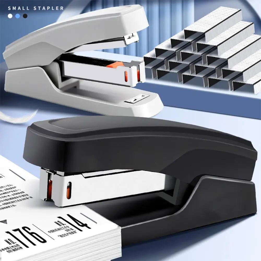 High Quality Use 24/6 Staples Stapler Color Mini Portable Long Stapler Effortless Labor-saving Stapling Machine Office School