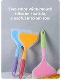 1PCS Random Color Silicone Kitchen Ware Cooking Utensils Spatula Beef Meat Egg Kitchen Scraper Wide Pizza Cooking Tools Shovel