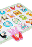 Toddler Wooden Peg 3D Puzzles Kids Toys Alphabet Montessori Education Learning Toys Great Preschool Gift for Girls and Boys