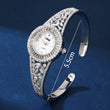 Relógio bracelete feminino de luxo cravejado em zircônia cubica CZ