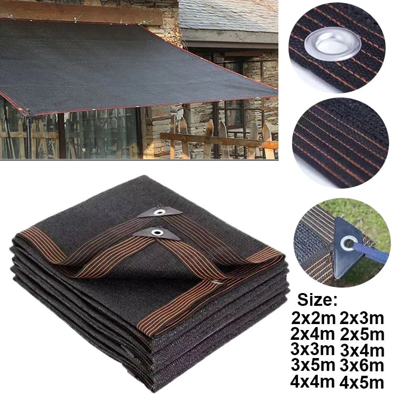 85% Shading HDPE Beige Sunshade Net Garden Plant Shed Shading Sail UV Protection Outdoor Pergola Sun Cover Swimming Pool Awning