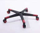 Base giratoria de nailon resistente para silla, base de cinco estrellas con ruedas, repuestos para sillas gaming de oficina, accesorios para muebles de hogar 