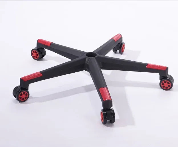 Base giratoria de nailon resistente para silla, base de cinco estrellas con ruedas, repuestos para sillas gaming de oficina, accesorios para muebles de hogar 