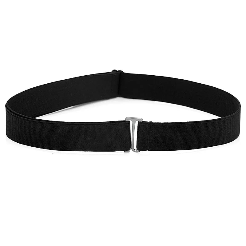 Adjustable Stretch Elastic Waist Band Invisible Belts Buckle-Free Belts for Women Men Jeans Pants Dress No Buckle Easy To Wear
