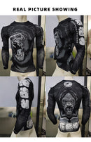 Custom Hot Sale Cody Lundin Wrestling BJJ Jiu Jitsu Rash Guard For Men 3D Sublimation Tattoo Tight Long Sleeve kickBoxing Jersey