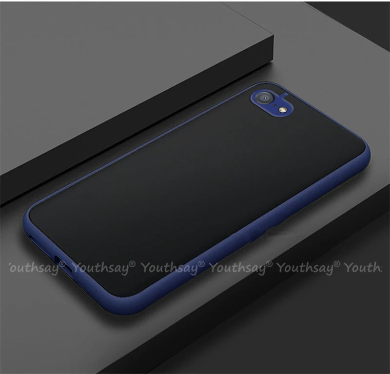Funda para iPhone SE 2022, funda para iPhone SE 3, 2022, 2020, 8, 7 Plus, funda de silicona mate translúcida de goma para iPhone SE 2022.